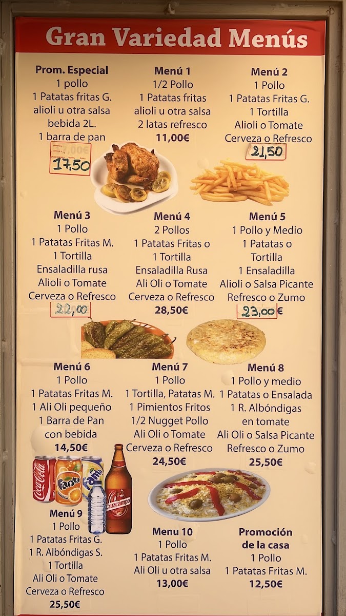 Menu Asador De Pollos Las Delicias-1